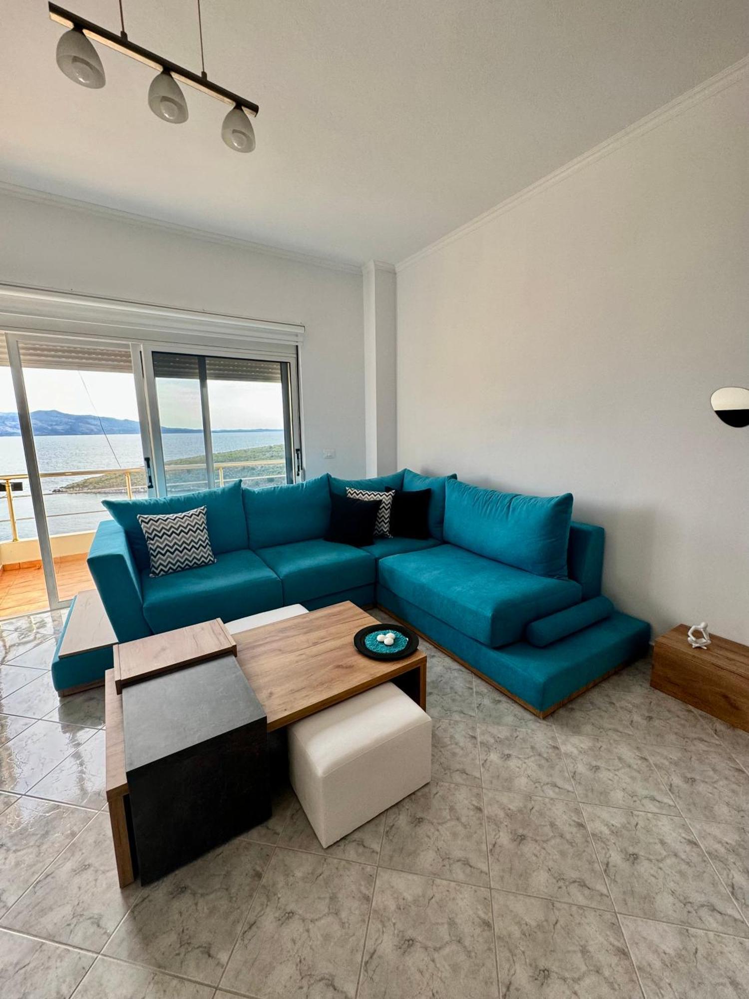 Comfy Blue Sarande Apartment Exterior photo